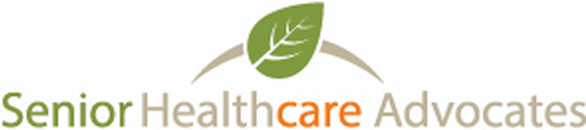 Senior Healthcare Advocates logo with leaf design.